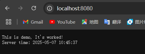 浏览器访问效果