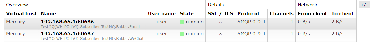 一个channel对应一个connection